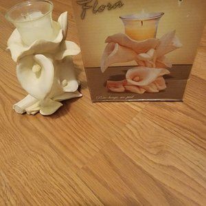 Flower candle holder